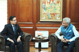 नेपाली राजदूत शर्माले भेटे भारतीय विदेशमन्त्री जयशंकर 